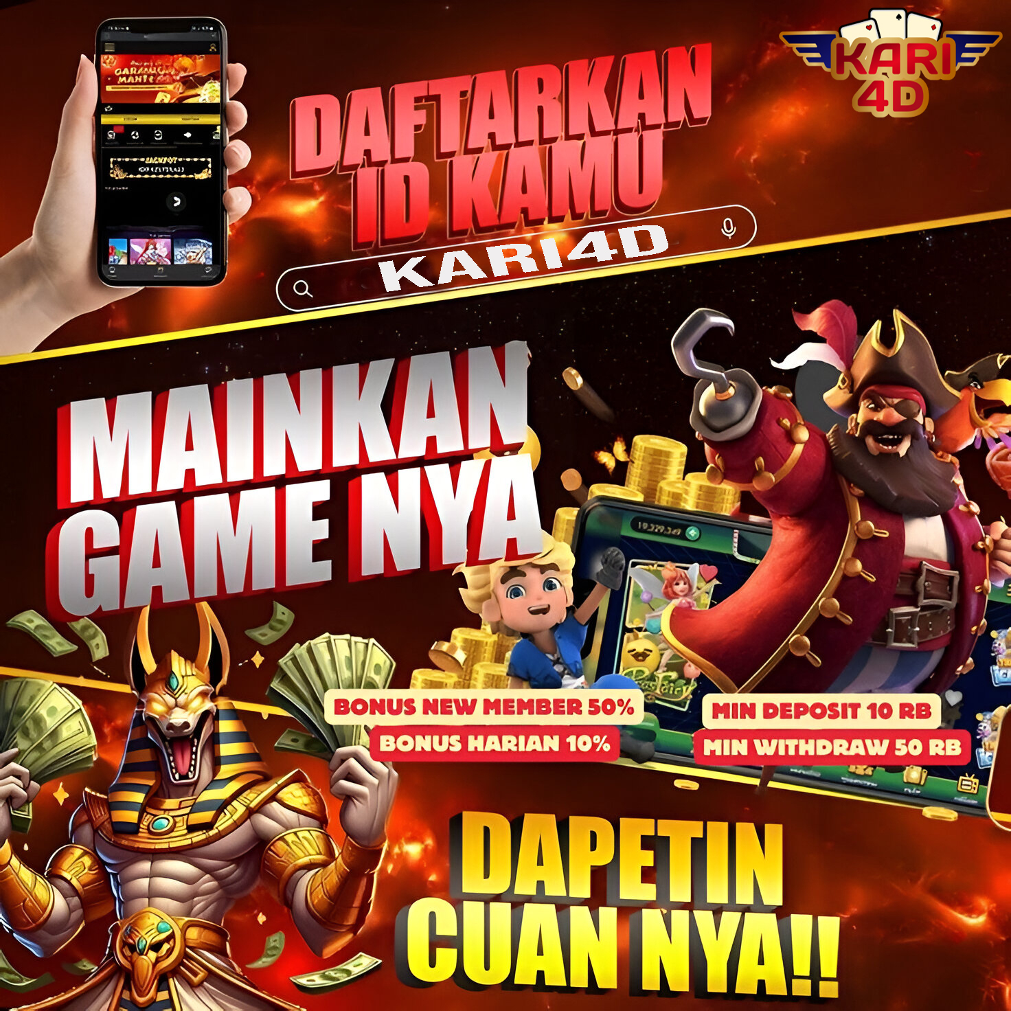 KARI4D | Agen Akses Situs Toto Slot Online Terbaik dengan Toto Togel 4D Terpercaya Dijamin Cair Langsung